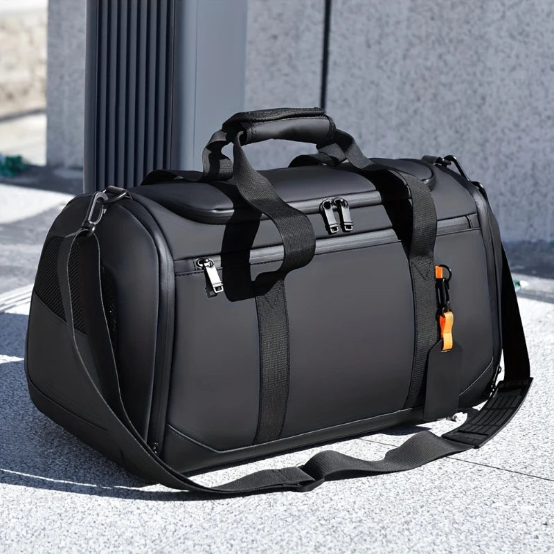 Borsa da Viaggio Grande Capacità per Uomo, Spaziosa Borsa Sportiva da Palestra con Scomparti Multipli, Borsone per Weekend e Pernottamenti
