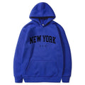 Uomo Donna New York USA City Felpe con cappuccio Moda Lettera stampata Felpe grafiche Allentate Casual Harajuku Pullover con cappuccio Abbigliamento sportivo
