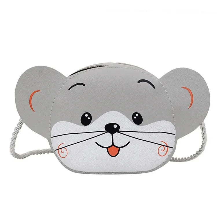 Bambini Neonate Ragazzi Cartone animato Animale Borsa Borsa a tracolla Design Borsa Borse Borse in pelle PU Simpatico coniglio Borsa a tracolla con chiusura a scatto 2024 Regalo