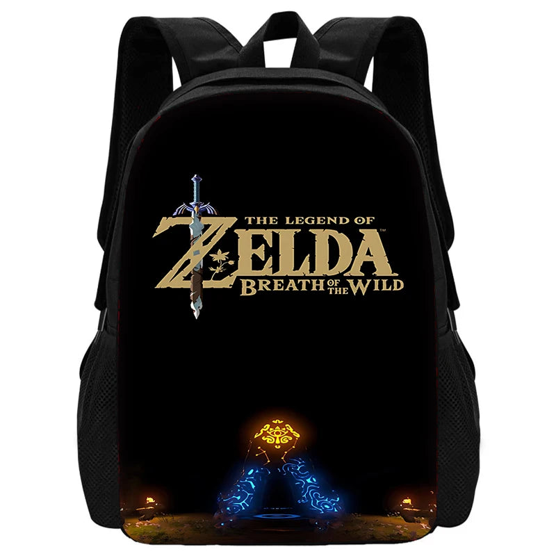 Zaino per la scuola dei bambini The Legends of Zeldas con borse per il pranzo, borse per matite, borse per la scuola per ragazzi e ragazze, miglior regalo