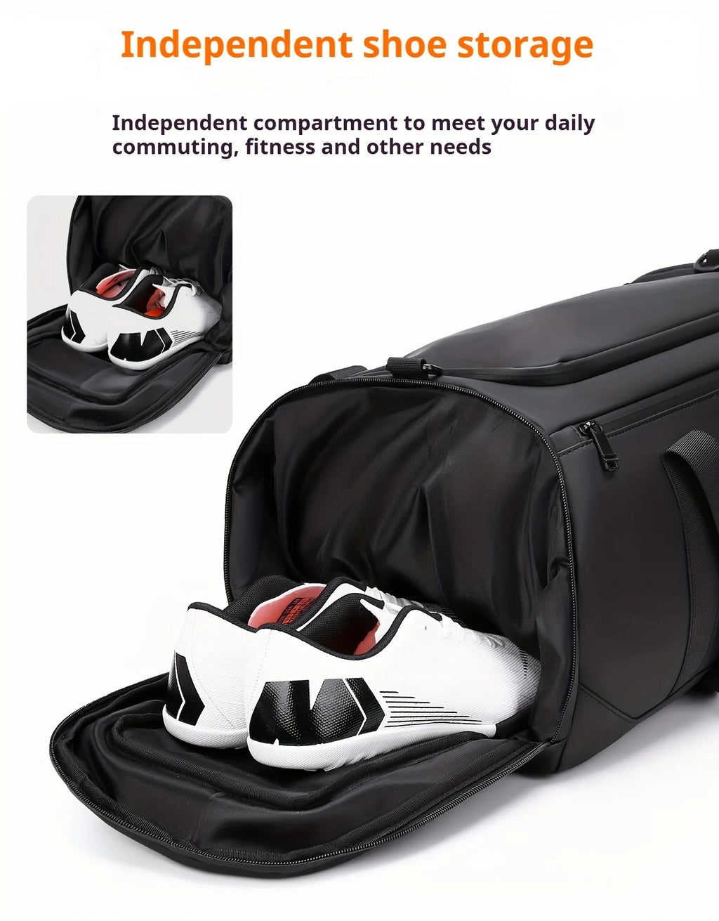 Borsa da Viaggio Grande Capacità per Uomo, Spaziosa Borsa Sportiva da Palestra con Scomparti Multipli, Borsone per Weekend e Pernottamenti