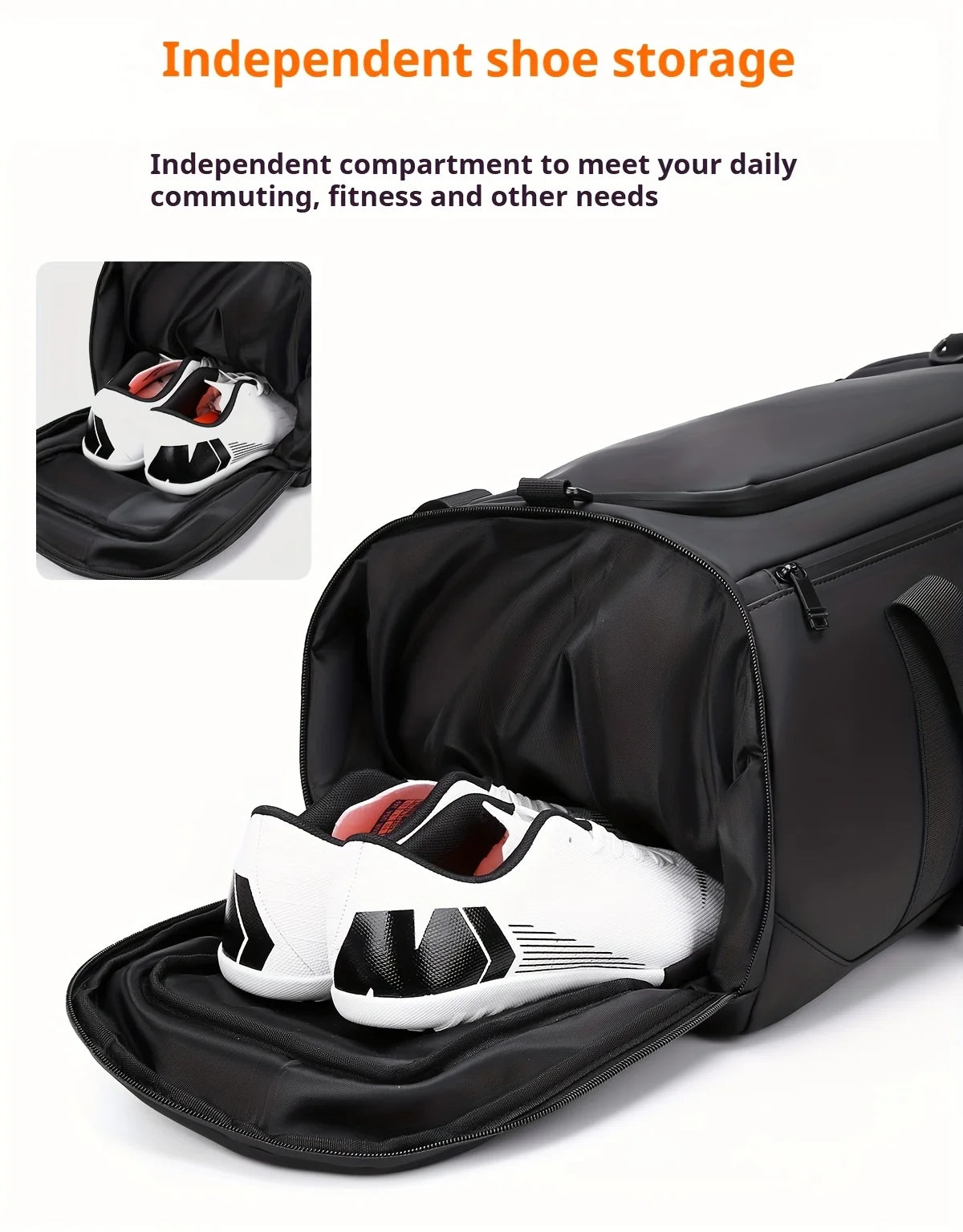 Borsa da Viaggio Grande Capacità per Uomo, Spaziosa Borsa Sportiva da Palestra con Scomparti Multipli, Borsone per Weekend e Pernottamenti