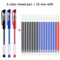 Gel Pen Set School Supplies Black Blue Red Ink,Bullet Tip 0.5mm,Ballpoint Pen Kawaii Pen Writing Tool School Office Stationery