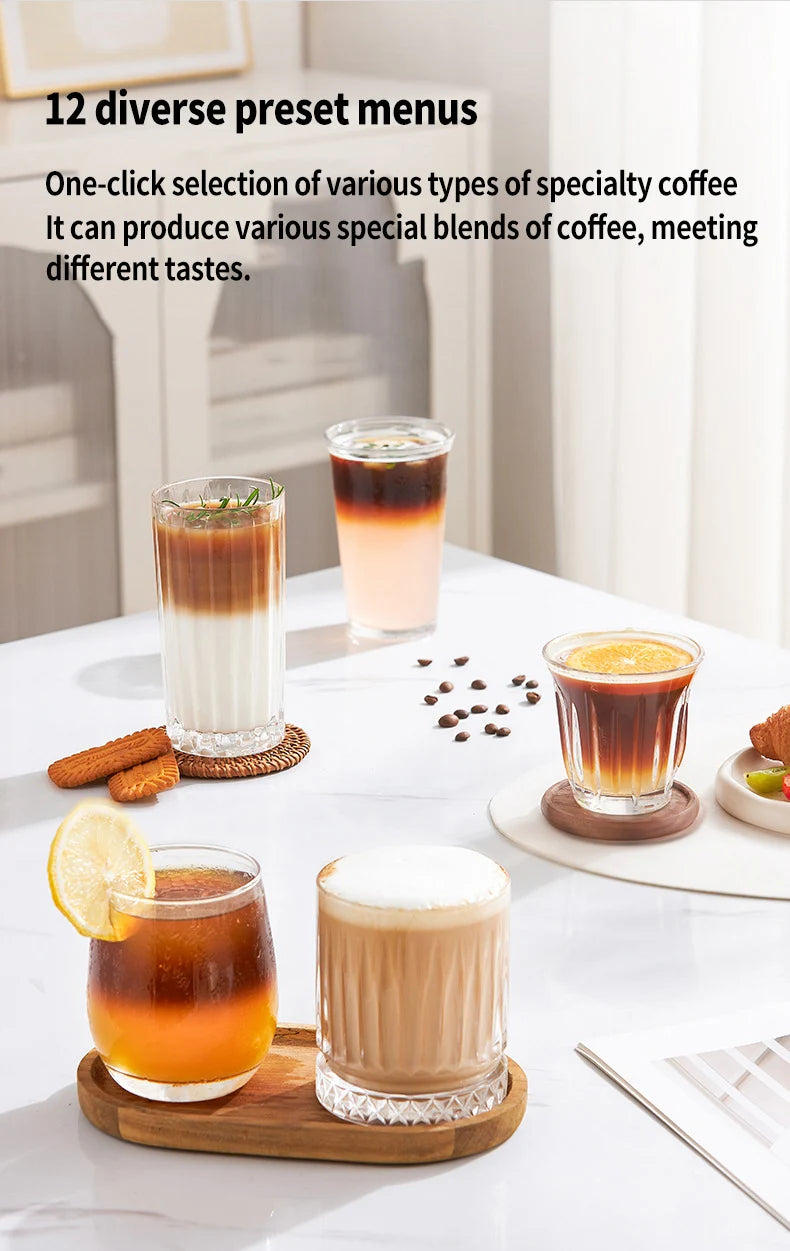 Multifunctional Fancy Automatic Coffee Machine, Commercial Milk Frothing And Grinding Integrated Coffee Machine
