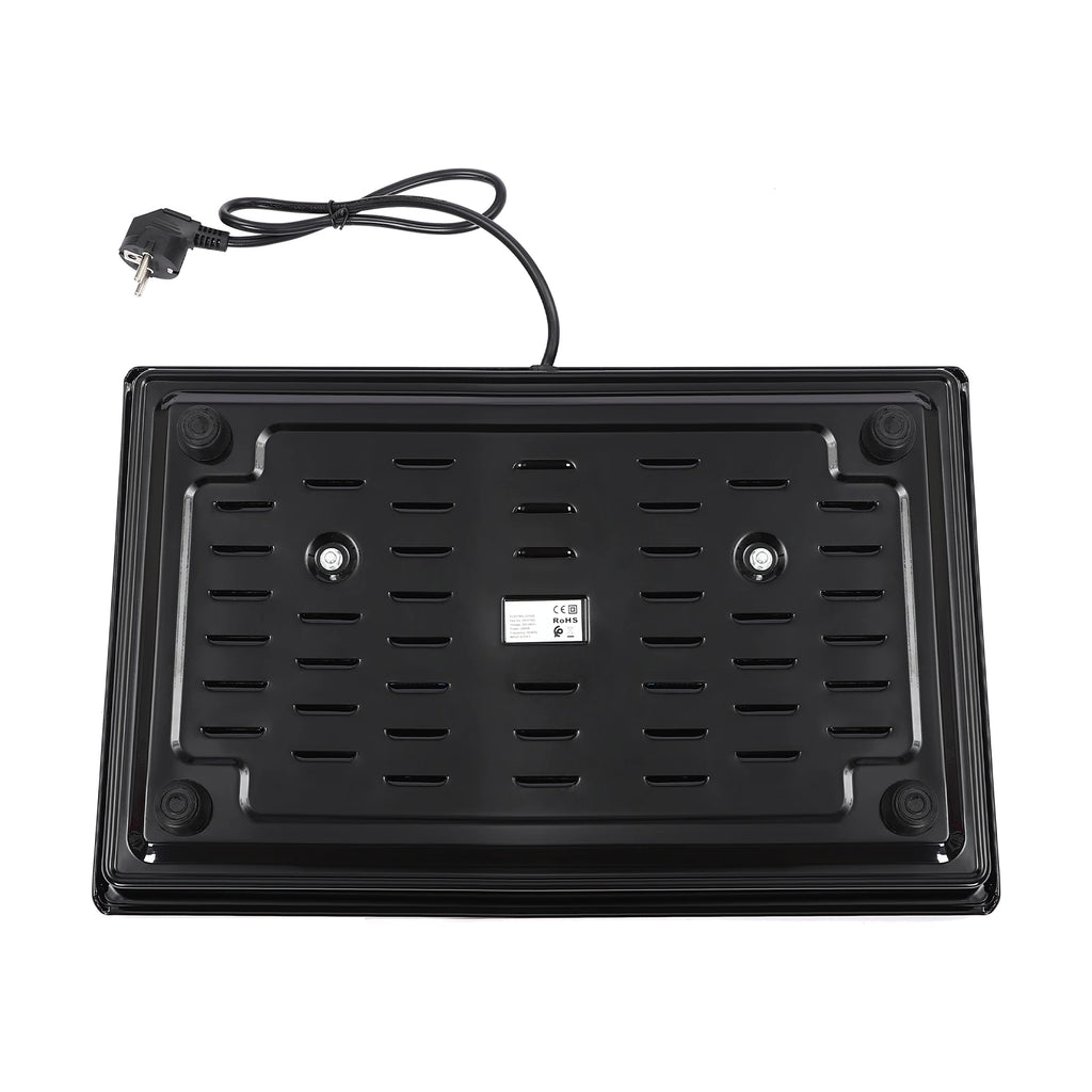 Electric Hob Cooker with 2 Plate| 2500W Electric Stove Cooktop| Knob Control, 6 Gear