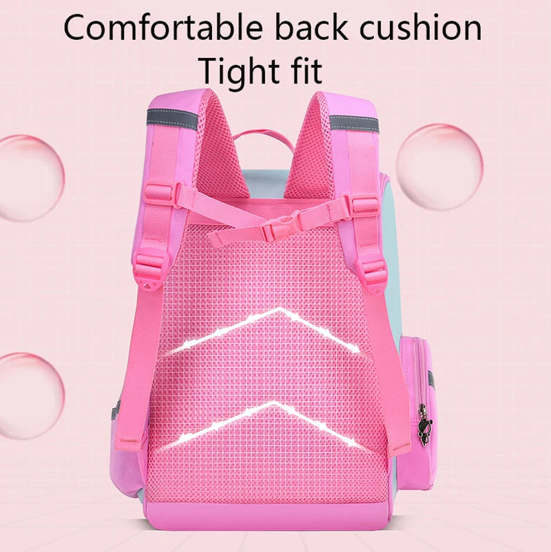 Zaino per bambina con borsa da scuola per adolescenti con stampa unicorno impermeabile di grande capacità per 2-16 anni Zaino per bambini Kawaii carino