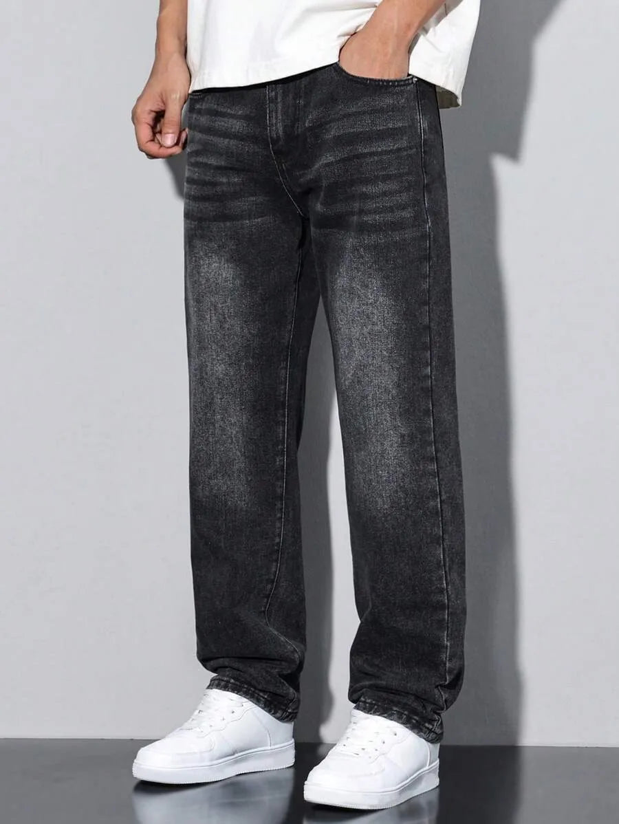Jeans skinny neri da uomo più venduti, dal design americano, adatti a tutte le stagioni