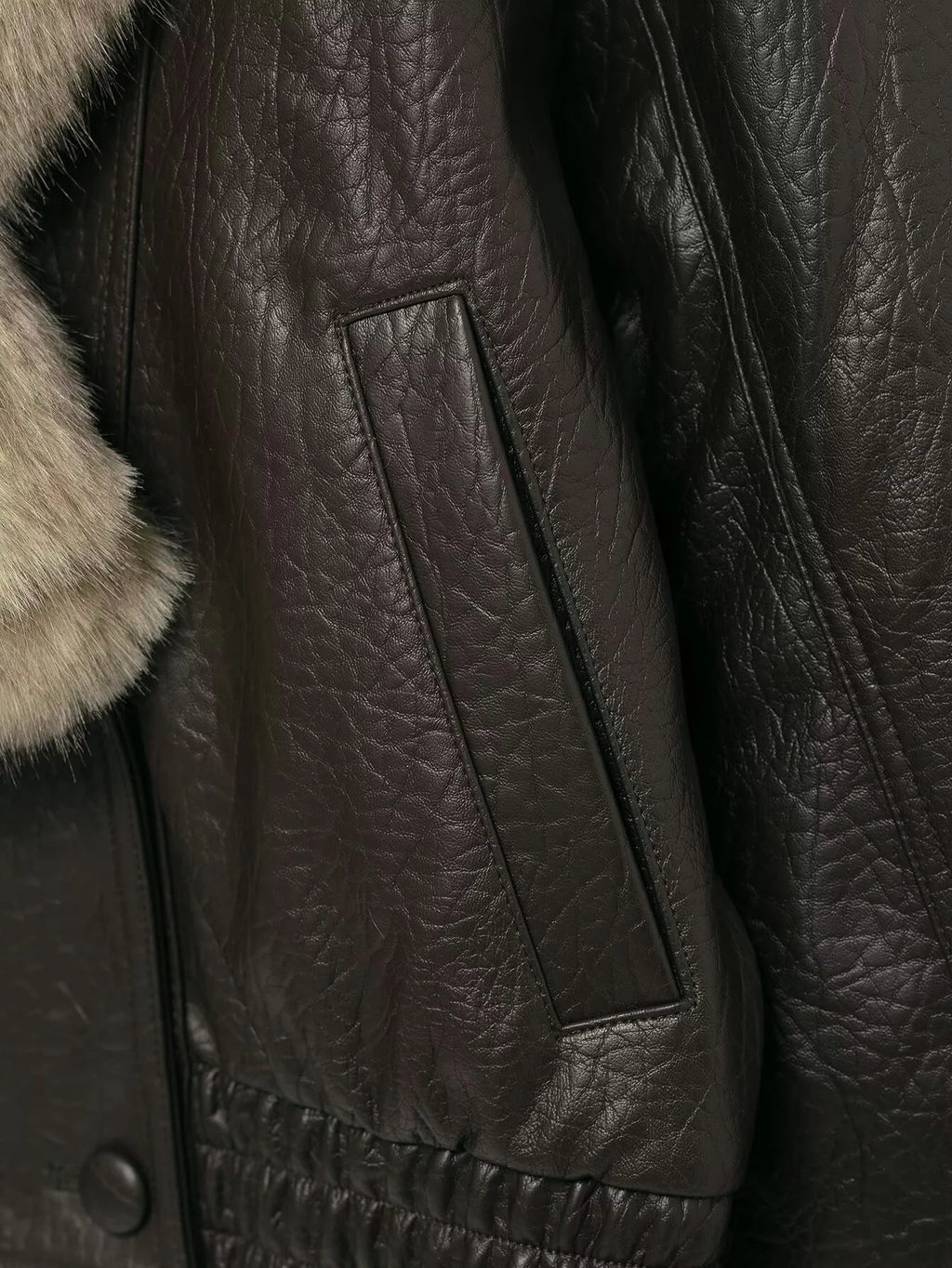 TFMLN 2025 Donne di Inverno Allentato Giacca In Ecopelle Moda Rimosso Grande Collo di Pelliccia Cappotto Causale High Street Doppio Petto Outwear