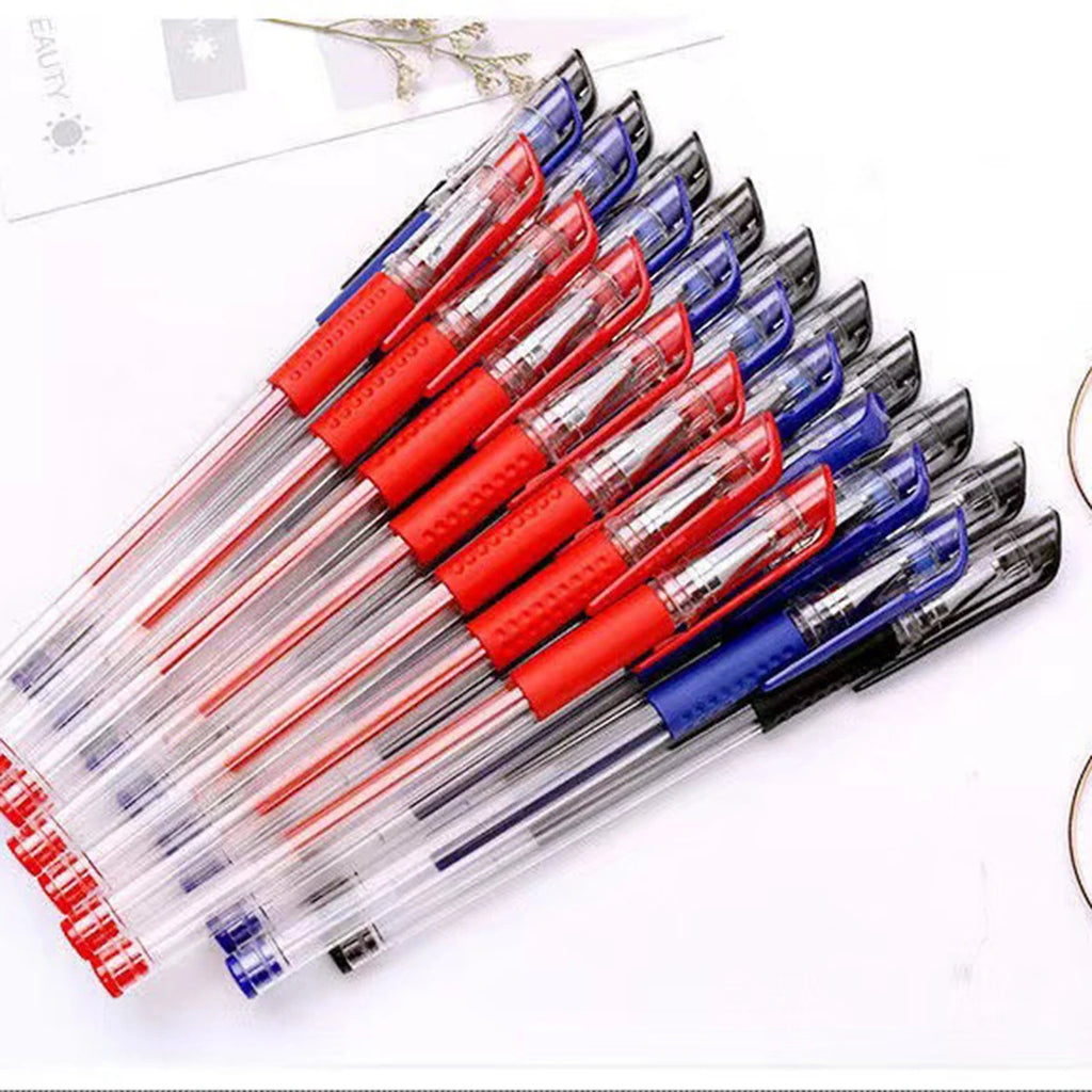 Gel Pen Set School Supplies Black Blue Red Ink,Bullet Tip 0.5mm,Ballpoint Pen Kawaii Pen Writing Tool School Office Stationery