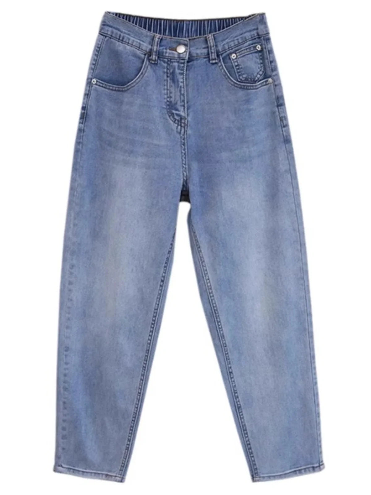 Nuovi Jeans Estivi Sottili Taglie Forti da Donna, Pantaloni Harlan Larghi che Nascondono il Corpo, Trendy per Donne con Forma a Pera e Curvilinee