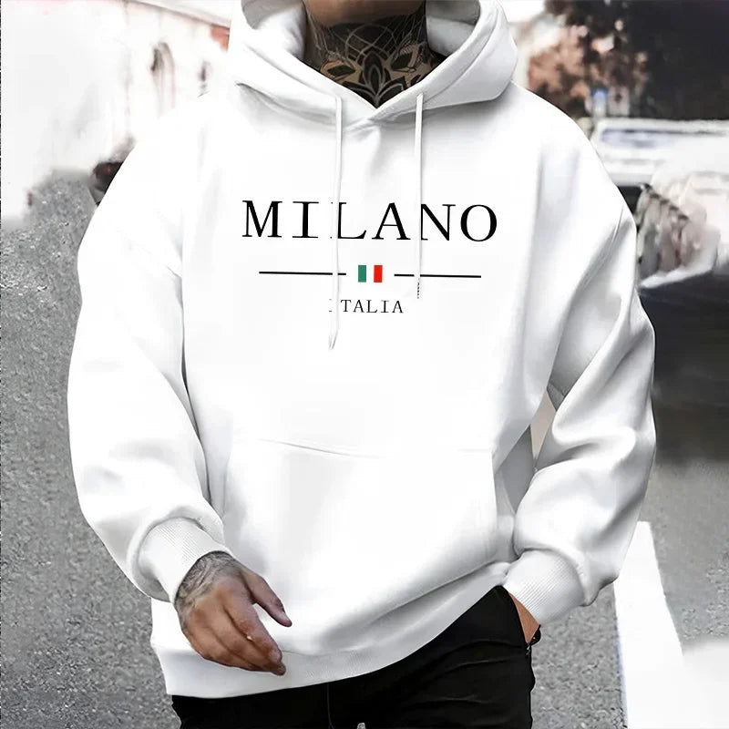 Nuova Tuta da Uomo in Vendita, Abbigliamento Sportivo Tinta Unita, Felpe Casual per Attività all'Aperto, Jogging, Felpe con Cappuccio di Alta Qualità
