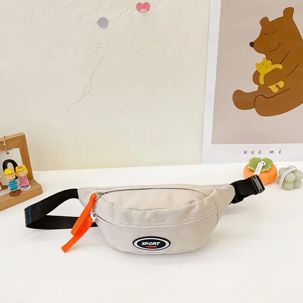 Borsa da petto per bambini carina di nuova moda Borsa a tracolla con tracolla monospalla Borsa diagonale in tela Borsa con cerniera per ragazza e ragazzo Portamonete