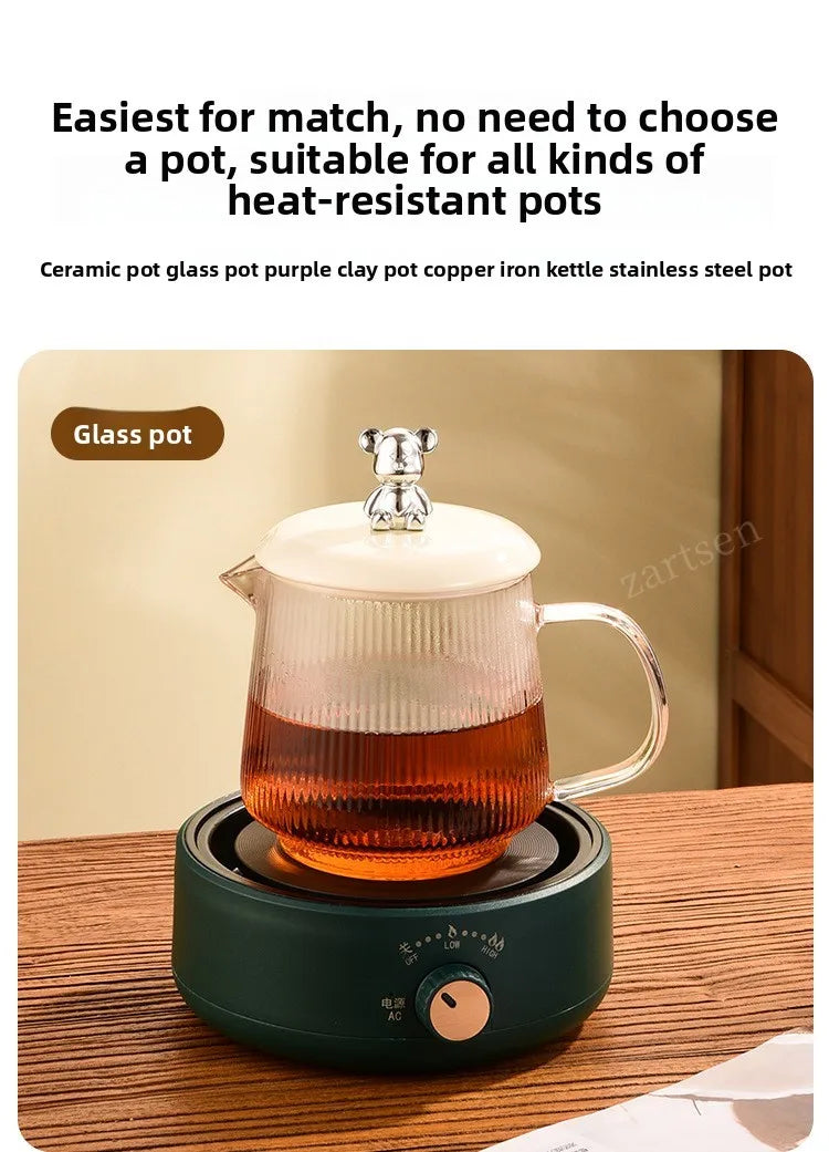 Electric Cookware Heating Base 500W Electric Heater Coffee Stove Home Manual Adjustable temperature Cooking Heater
