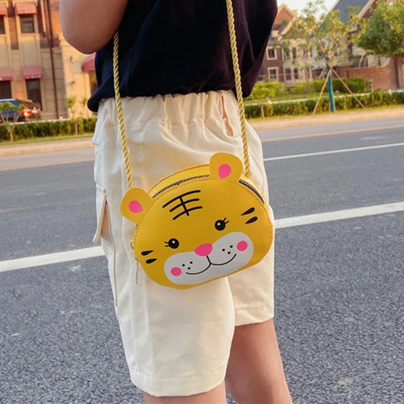 Bambini Neonate Ragazzi Cartone animato Animale Borsa Borsa a tracolla Design Borsa Borse Borse in pelle PU Simpatico coniglio Borsa a tracolla con chiusura a scatto 2024 Regalo