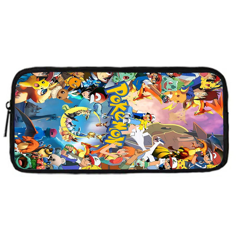 Zaino per la scuola per bambini con cartoni animati di Potdemiel, con borse per il pranzo, borse per matite, zaini per ragazzi e ragazze, P-PokéS, il miglior regalo