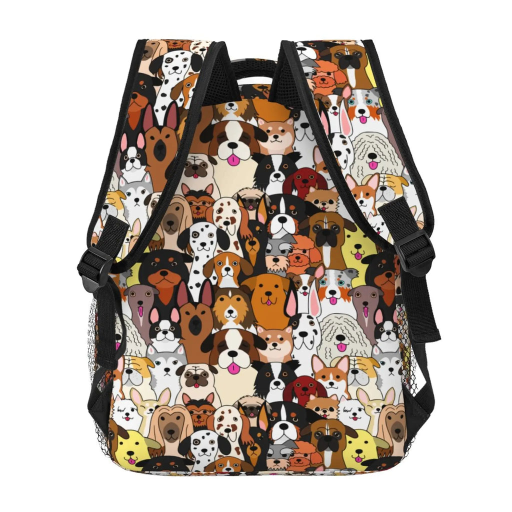Zaino per cani dei cartoni animati zaino per libri carino zaini per la scuola divertenti borsa per Laptop leggera da viaggio escursionismo zaino impermeabile