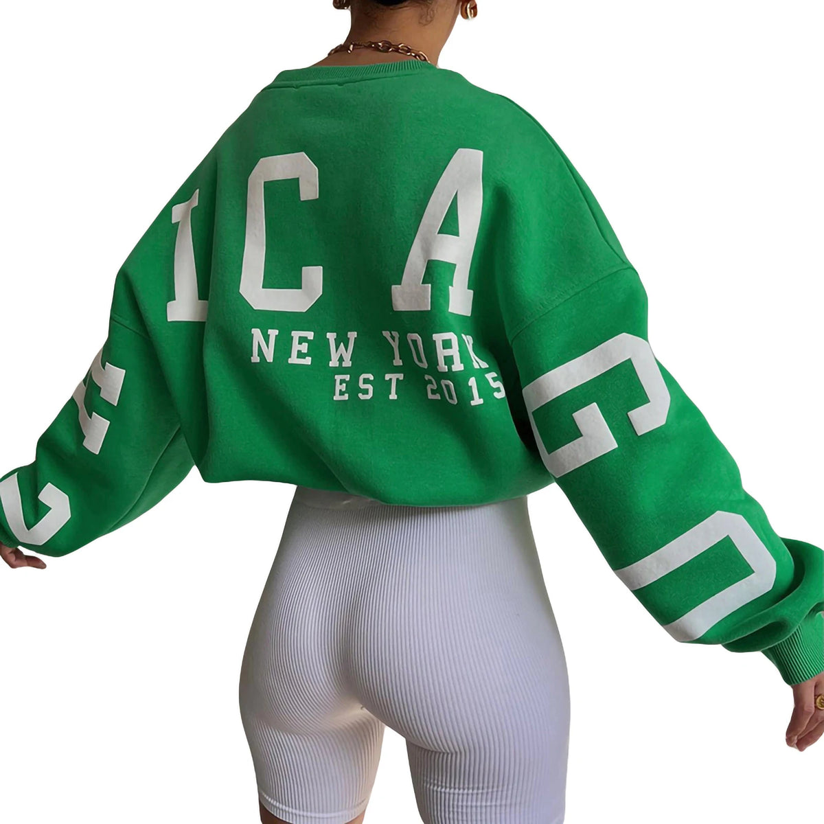 Combhasaki Y2K Grunge Pullover allentato da donna Felpe con stampa di lettere Top a maniche lunghe ispessiti casual Felpa con cappuccio autunnale Streetwear