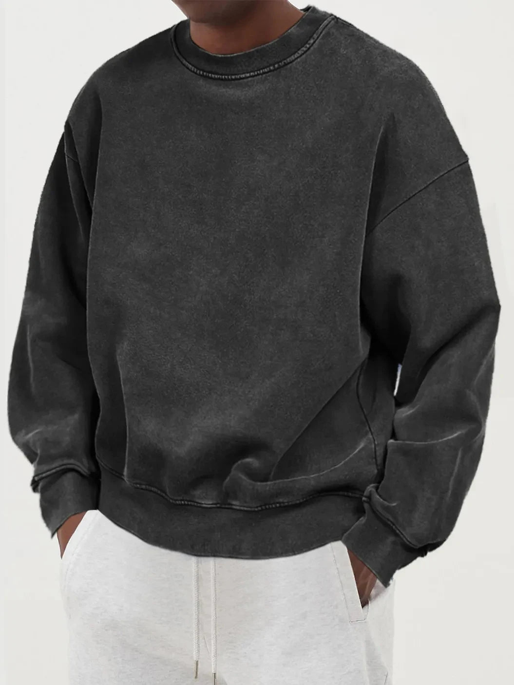 Felpe vintage solide Abbigliamento sportivo da uomo in cotone lavato Pullover autunnali caldi Felpa con cappuccio comoda e casual Streetwers oversize alla moda