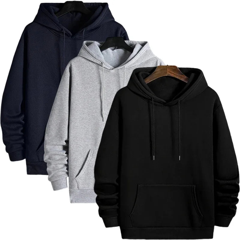 Nuova Tuta da Uomo in Vendita, Abbigliamento Sportivo Tinta Unita, Felpe Casual per Attività all'Aperto, Jogging, Felpe con Cappuccio di Alta Qualità
