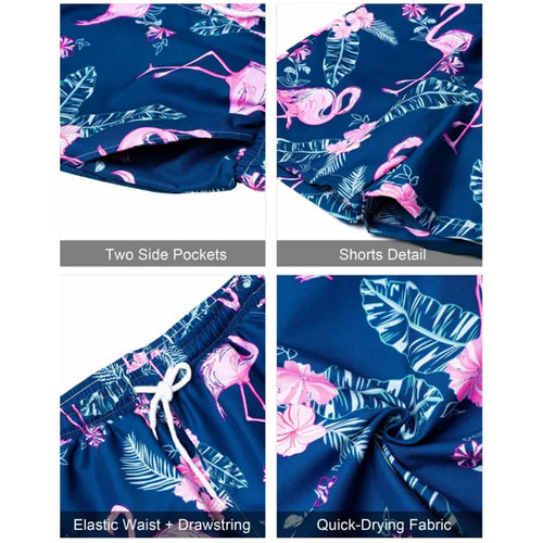2024 vestito da vacanza estiva dei nuovi uomini camicia con bordo stampato strutturato retrò pantaloncini a maniche corte tuta da piscina traspirante da uomo in due pezzi