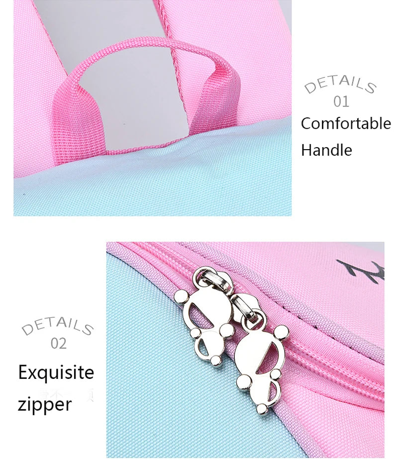 Zaino per bambina con borsa da scuola per adolescenti con stampa unicorno impermeabile di grande capacità per 2-16 anni Zaino per bambini Kawaii carino