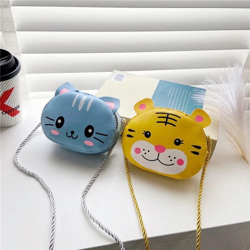 Bambini Neonate Ragazzi Cartone animato Animale Borsa Borsa a tracolla Design Borsa Borse Borse in pelle PU Simpatico coniglio Borsa a tracolla con chiusura a scatto 2024 Regalo