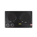 Electric Hob Cooker with 2 Plate| 2500W Electric Stove Cooktop| Knob Control, 6 Gear