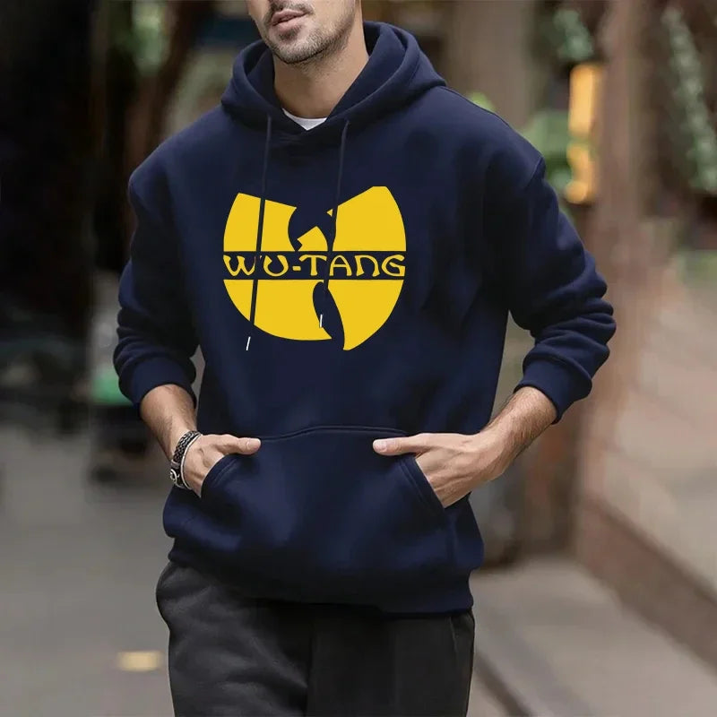 Felpa con Cappuccio Hip Hop Anni '90 Wu Clan T-tangs, Casual Autunno Inverno, Vintage, in Pile, Manica Lunga, per Uomo e Donna