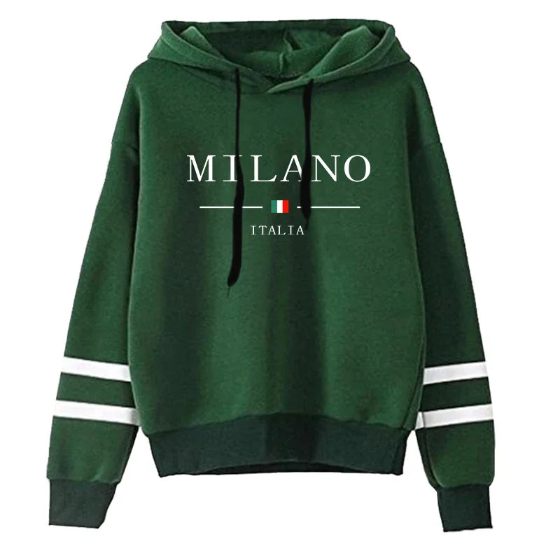 Felpe con cappuccio Felpe da donna Vendite calde Stampa Pullover versatili giornalieri Stripe Jogging Abbigliamento sportivo Donna casual Top con cappuccio