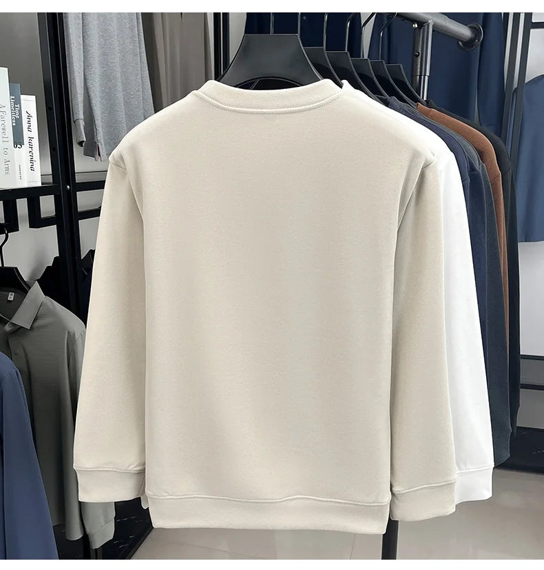 T-shirt a maniche lunghe di marca di lusso da uomo autunno Paul trendy squisito pony ricamo pullover allentato casual girocollo felpa