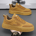 Scarpe da ginnastica in pelle moda Scarpe vulcanizzate piatte e traspiranti da uomo Scarpe con plateau resistenti all'usura per il tempo libero all'aperto Zapatillas Hombre