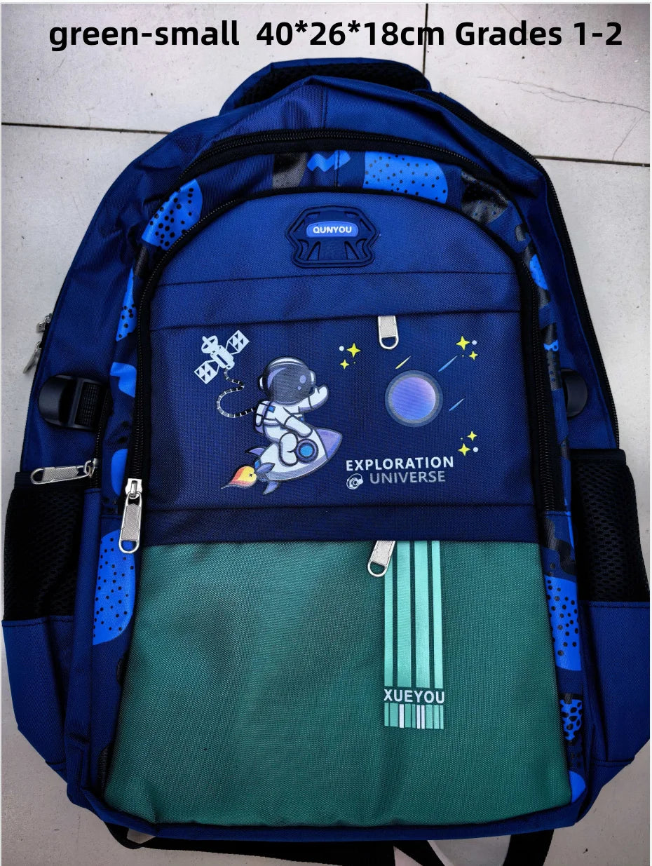 Zaino per bambini 2-16 anni Borse da scuola per bambini per ragazzi Zaino da scuola per astronauta Borsa da libro per ragazzo primaria impermeabile Mochila Infantil