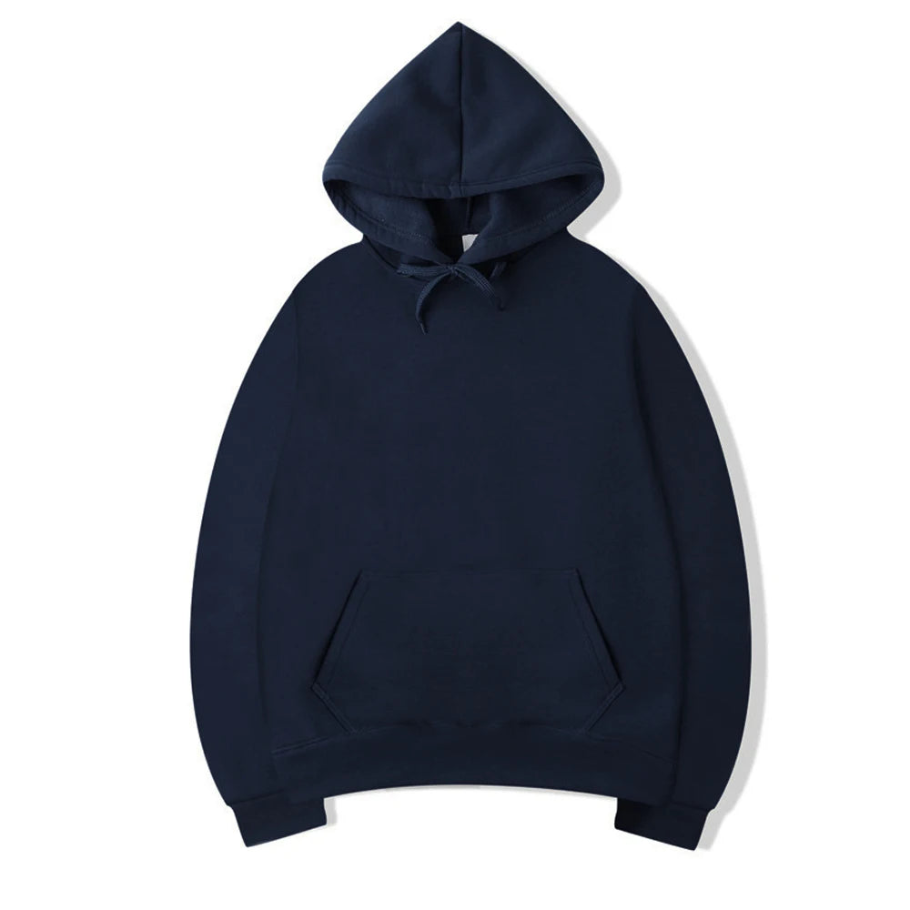 Felpe con cappuccio da uomo Pullover da donna Primavera Autunno Felpe con cappuccio casual Felpe con cappuccio tinta unita Felpa nera oversize per uomo