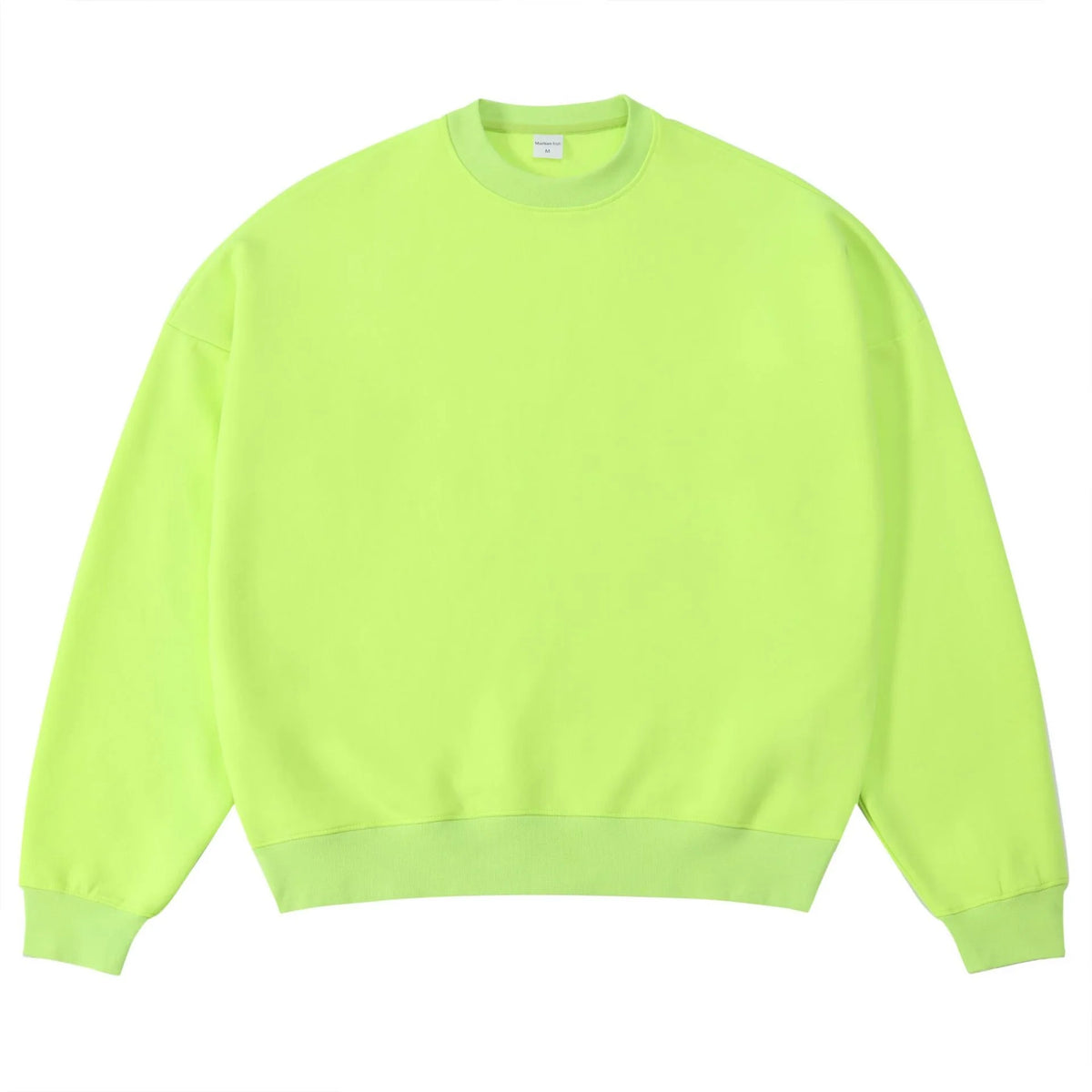 Maglione con spalle scoperte e collo rotondo in cotone sano di alta qualità da 40 colori per uomo e donna, ampio con spalle scoperte oversize