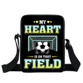 Cool Footbally / Soccerly Print Messenger Bag ragazze ragazzi borse borsa a tracolla per bambini da viaggio borse a tracolla per bambini