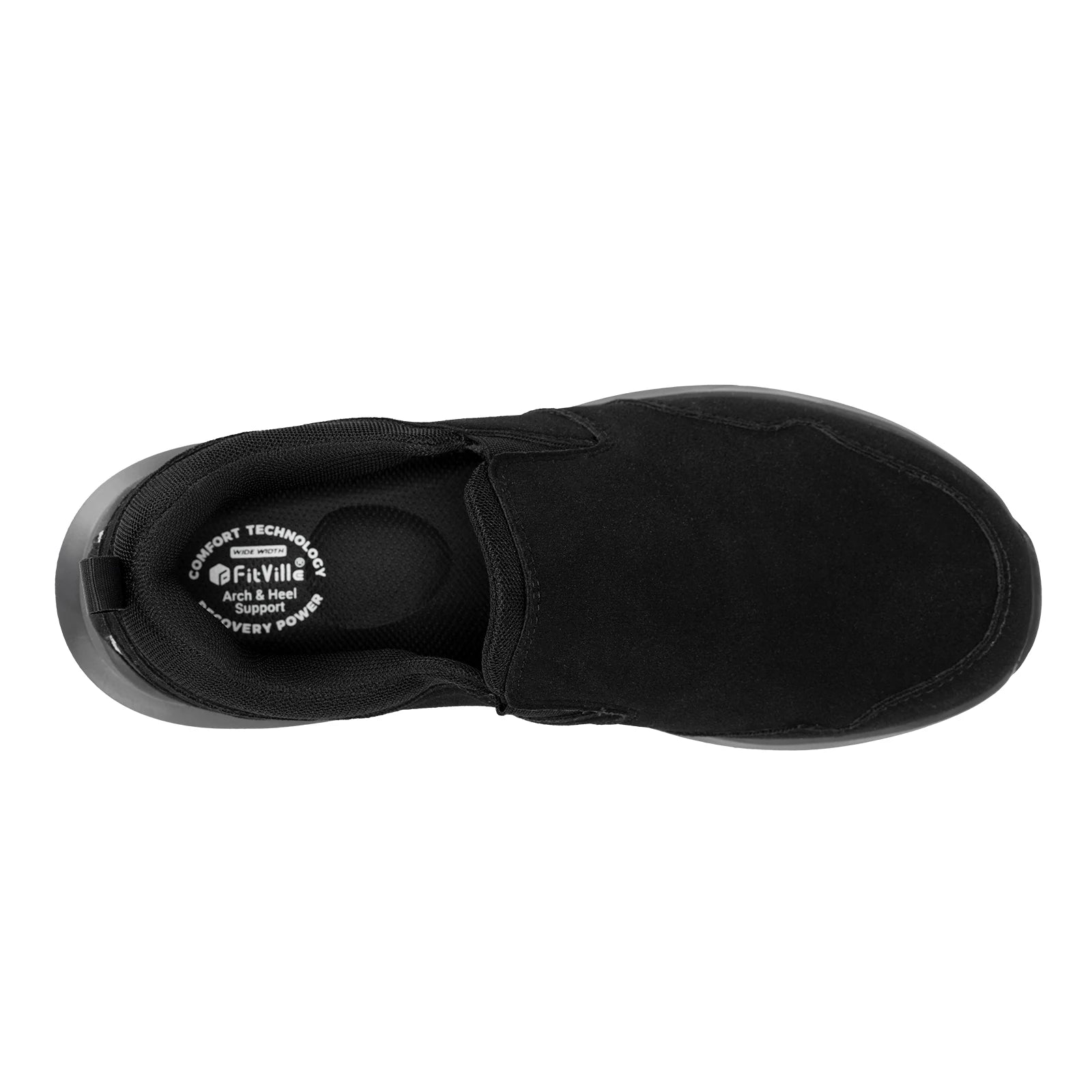 FitVille Mocassini da trekking extra larghi da uomo, comode scarpe da passeggio ortopediche con supporto per l'arco plantare per sentieri di trekking all'aperto, piedi piatti e sollievo dal dolore ai piedi