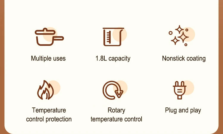 220V Electric Rice Cooker Multifunctional Stew Pan Non-stick Cookware for Kitchen Offer Multicooker Hot Pot Home Appliance