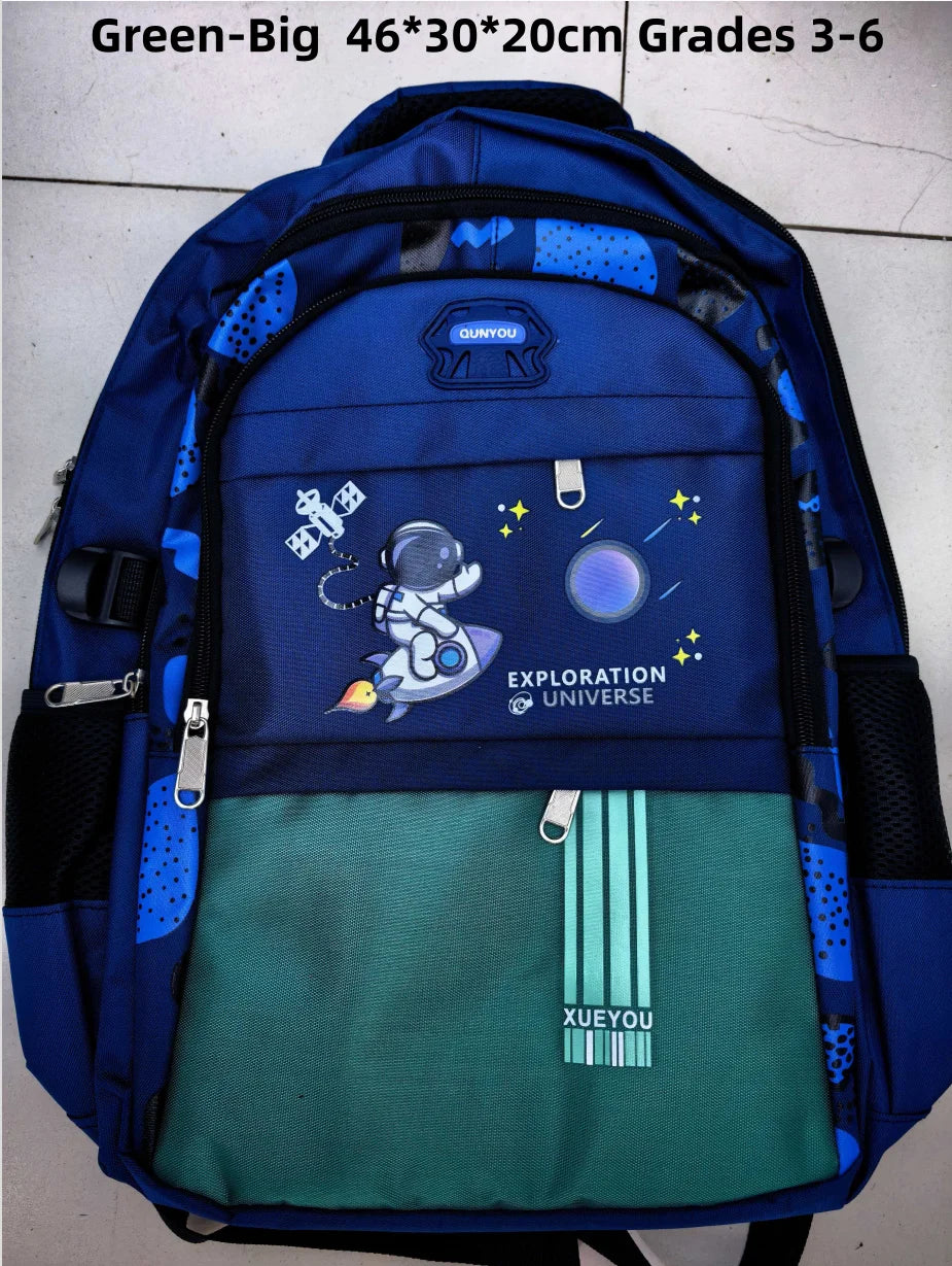Zaino per bambini 2-16 anni Borse da scuola per bambini per ragazzi Zaino da scuola per astronauta Borsa da libro per ragazzo primaria impermeabile Mochila Infantil