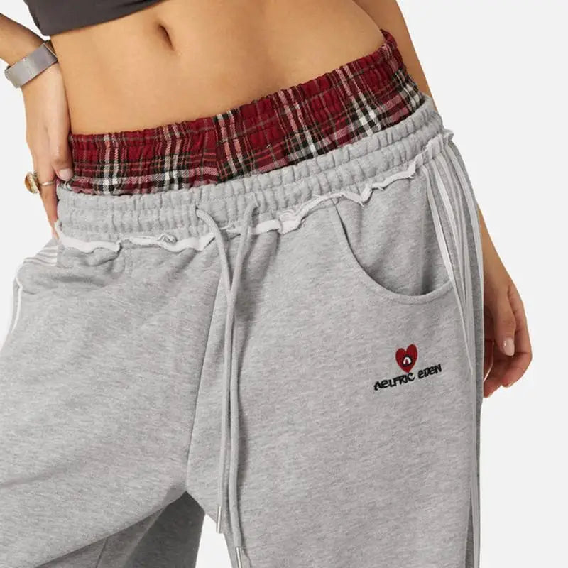 Set da due pezzi vestibilità ampia stile college retrò americano con pantaloni da bagno finti con doppia testa a doppia vita per il tempo libero sportivo Moda 2025