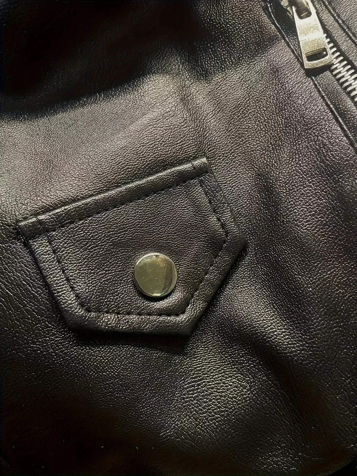 Giacca slim in pelle da motociclista corta americana retrò da donna primaverile e autunnale
