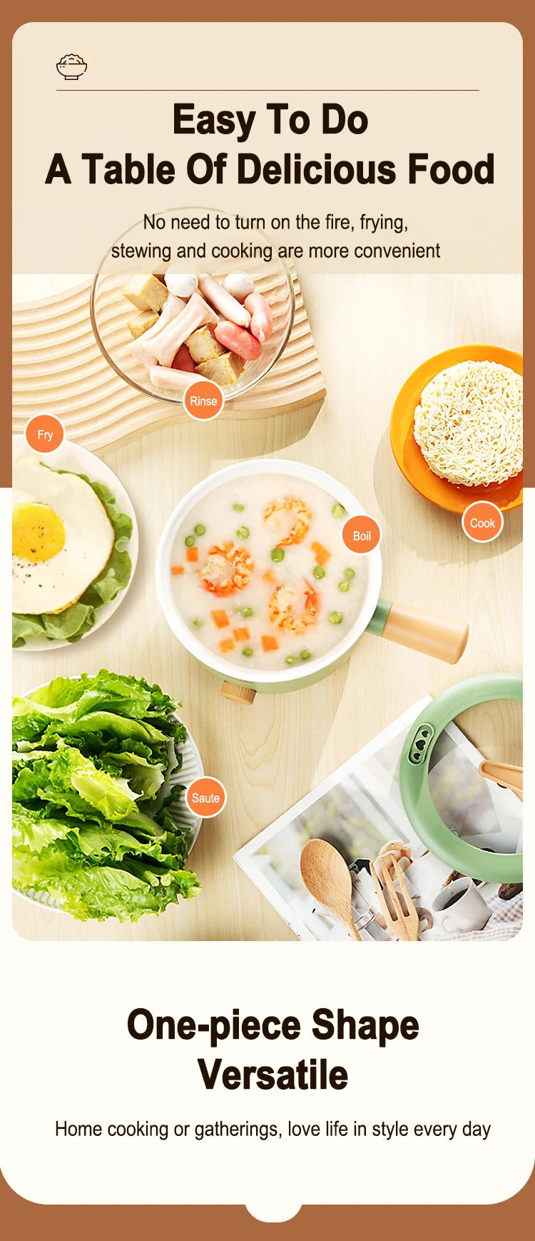 220V Electric Rice Cooker Multifunctional Stew Pan Non-stick Cookware for Kitchen Offer Multicooker Hot Pot Home Appliance