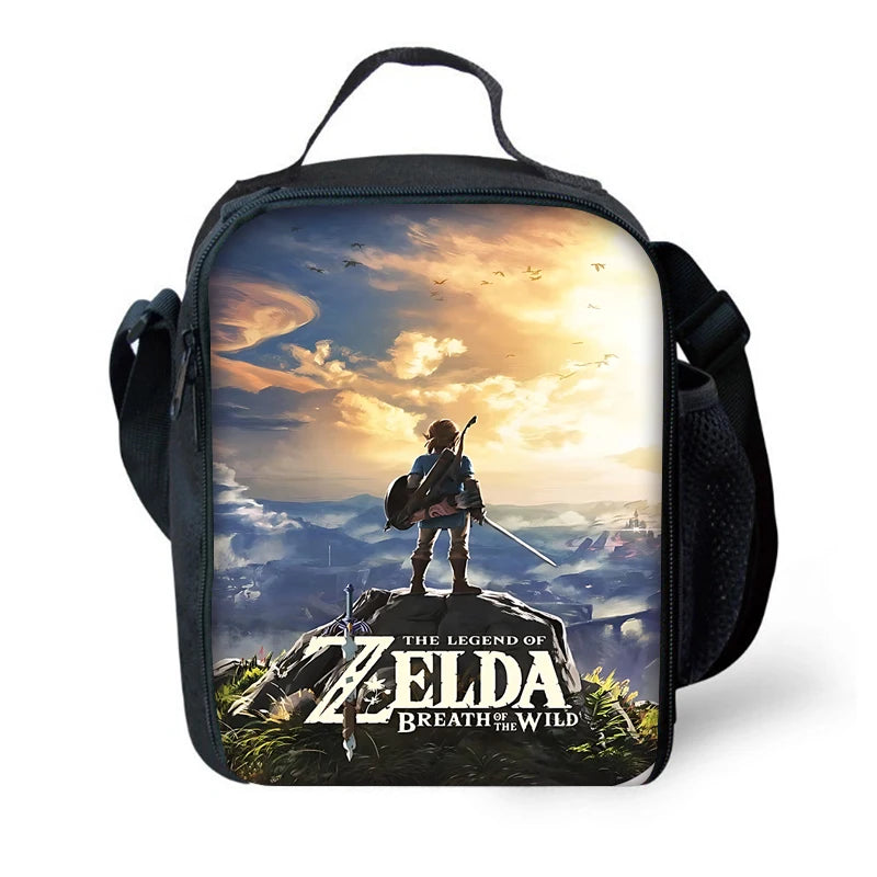 Zaino per la scuola dei bambini The Legends of Zeldas con borse per il pranzo, borse per matite, borse per la scuola per ragazzi e ragazze, miglior regalo