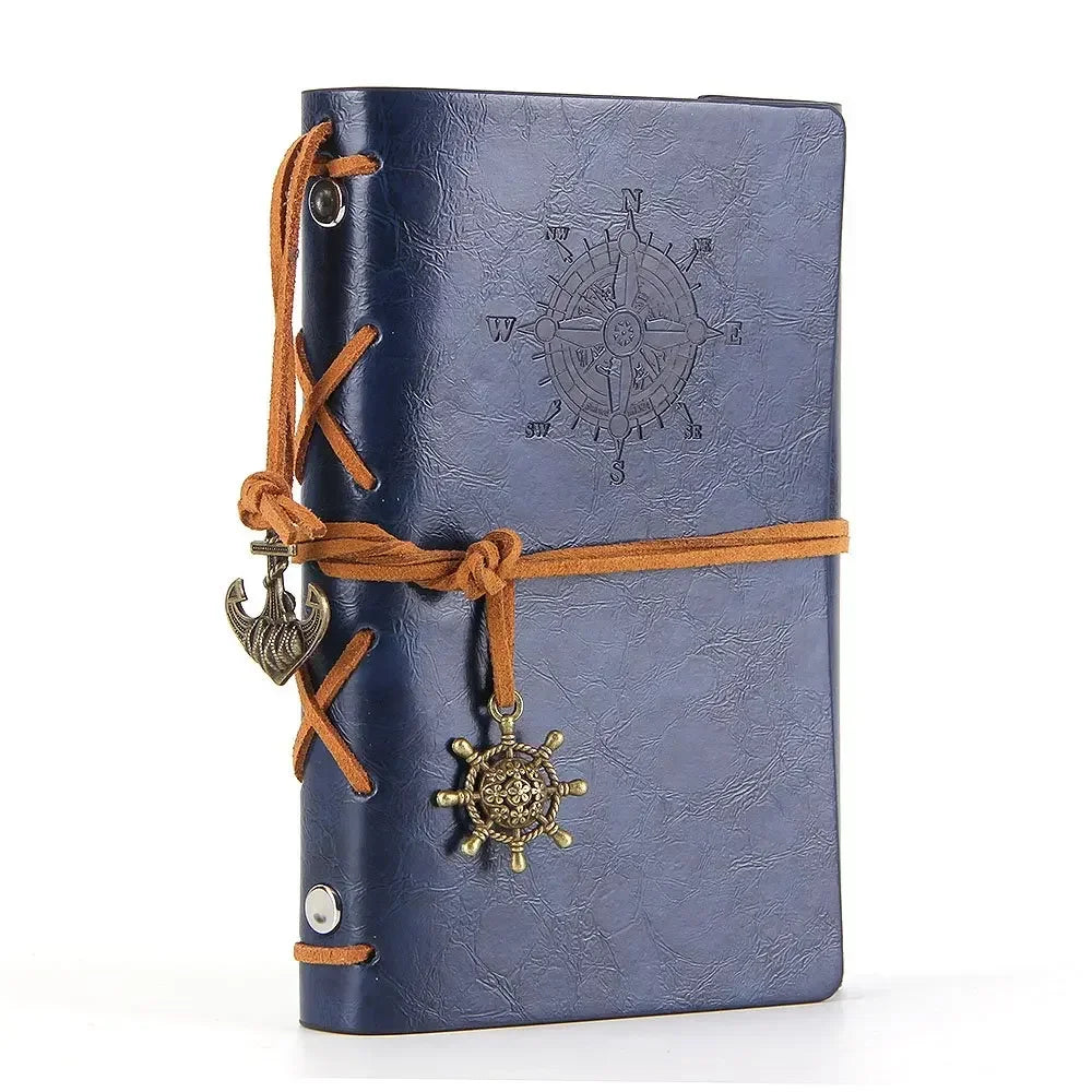 Retro Notebooks & Journals Agenda  Binder Sketch Book Leather Soft Cover 14x10cm Replaceable Kraft Paper Inner Korean Stationery