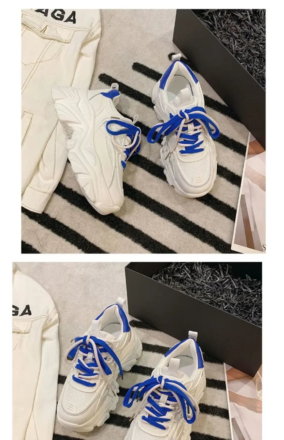 Calzature da donna con plateau High On scarpe da donna Daily Routine Light qualità coreana vulcanizzata a buon mercato per offerta elegante 39