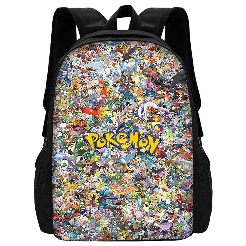 Zaino per la scuola per bambini con cartoni animati di Potdemiel, con borse per il pranzo, borse per matite, zaini per ragazzi e ragazze, P-PokéS, il miglior regalo