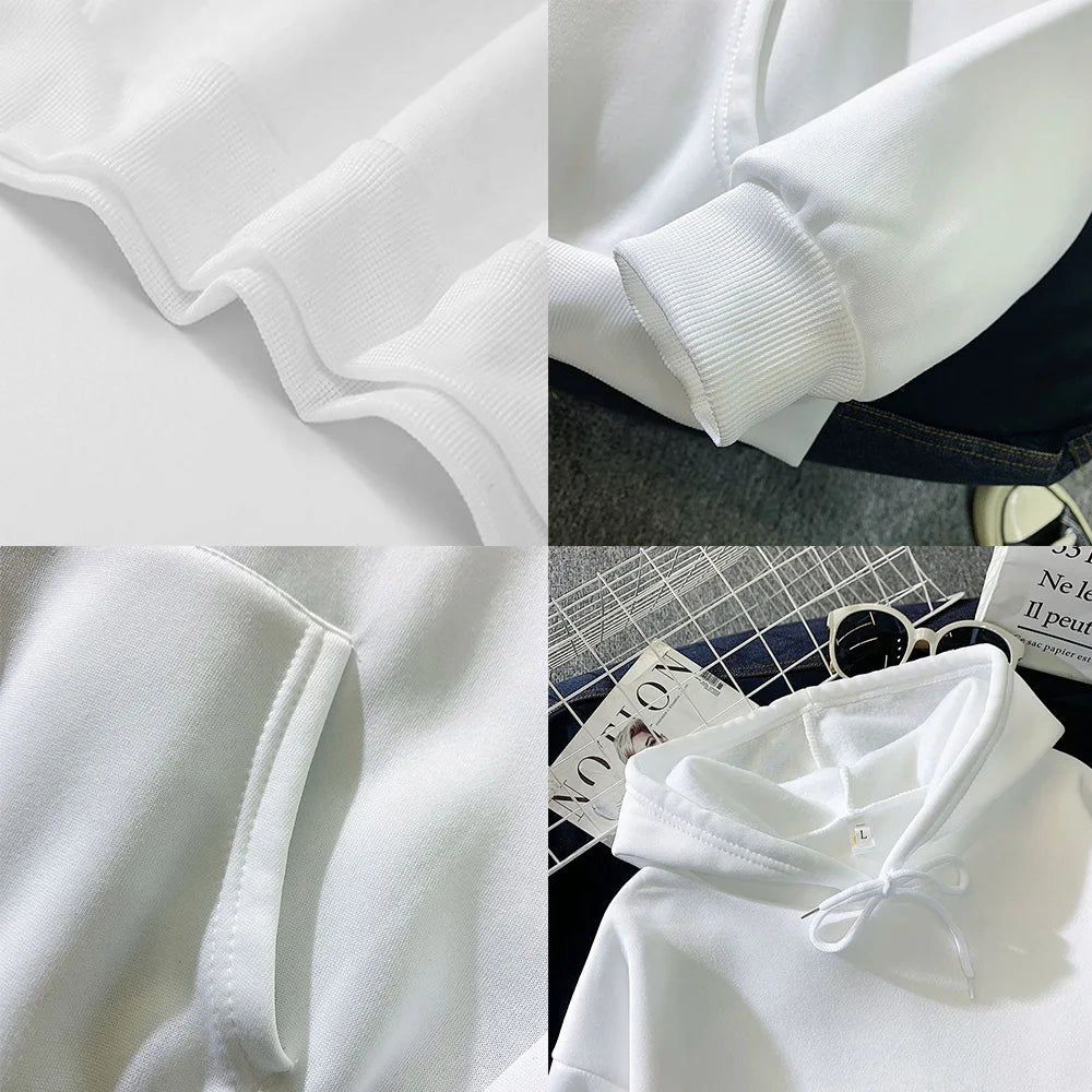 Felpe 2024 Nuovi Uomini di Harajuku Felpe Con Cappuccio Casual All-match Pullover Streetwear Maglione Abbigliamento di Moda Felpa Con Cappuccio
