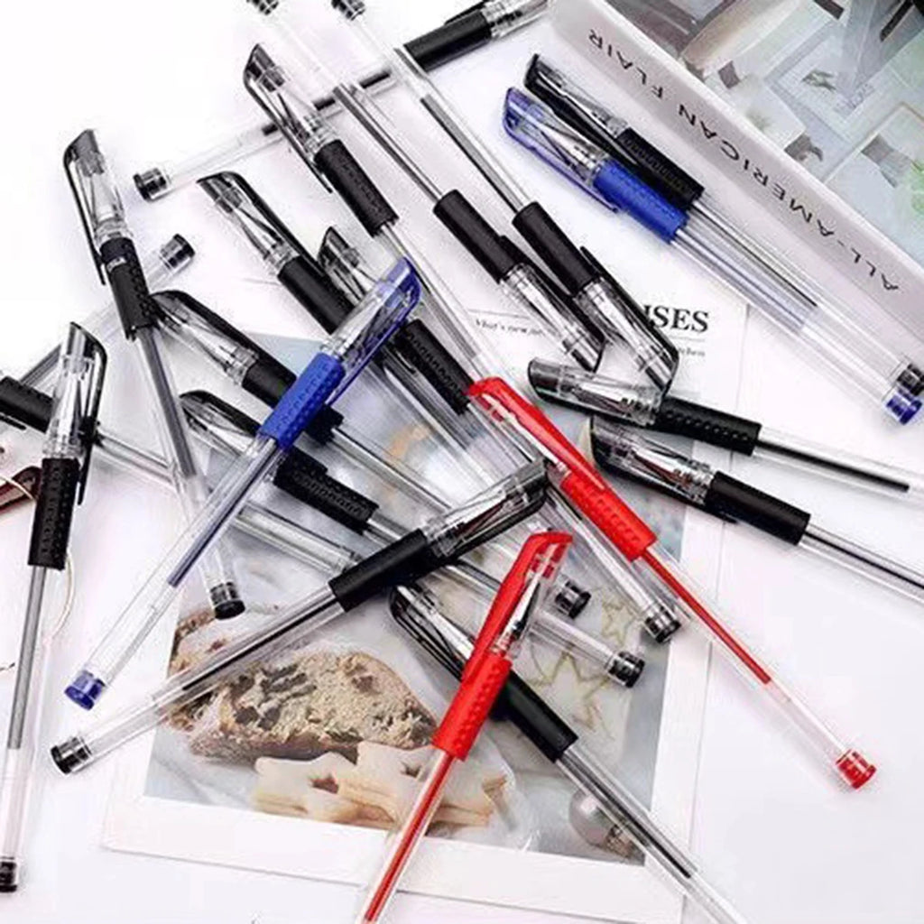 Gel Pen Set School Supplies Black Blue Red Ink,Bullet Tip 0.5mm,Ballpoint Pen Kawaii Pen Writing Tool School Office Stationery