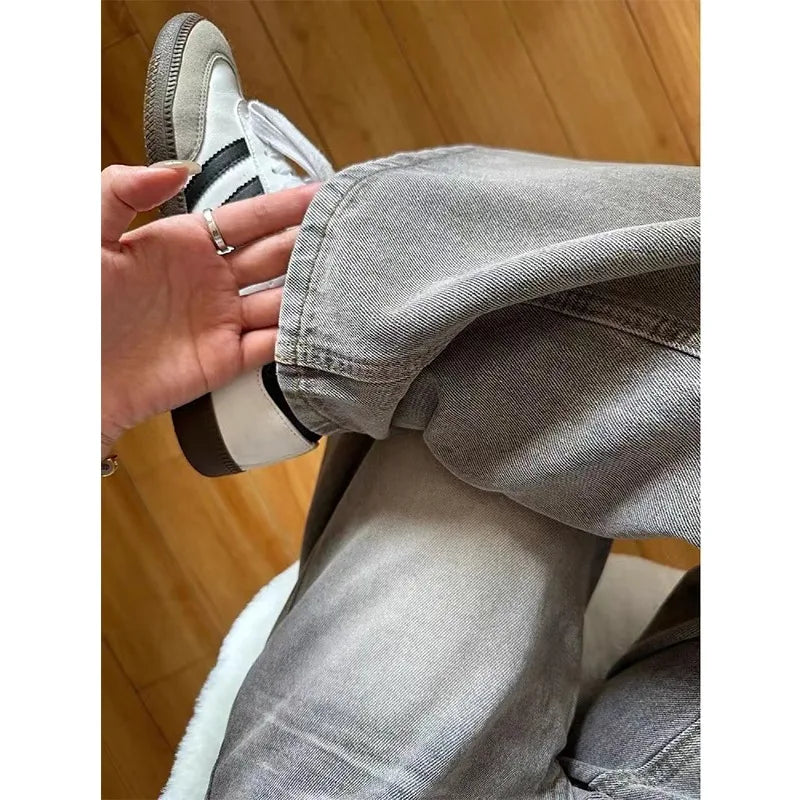 Y2k Vintage Baggy Jeans Donna Moda coreana Pantaloni in denim Harajuku Kpop Streetwear Pantaloni Japanese2000s Style Spring Jeans