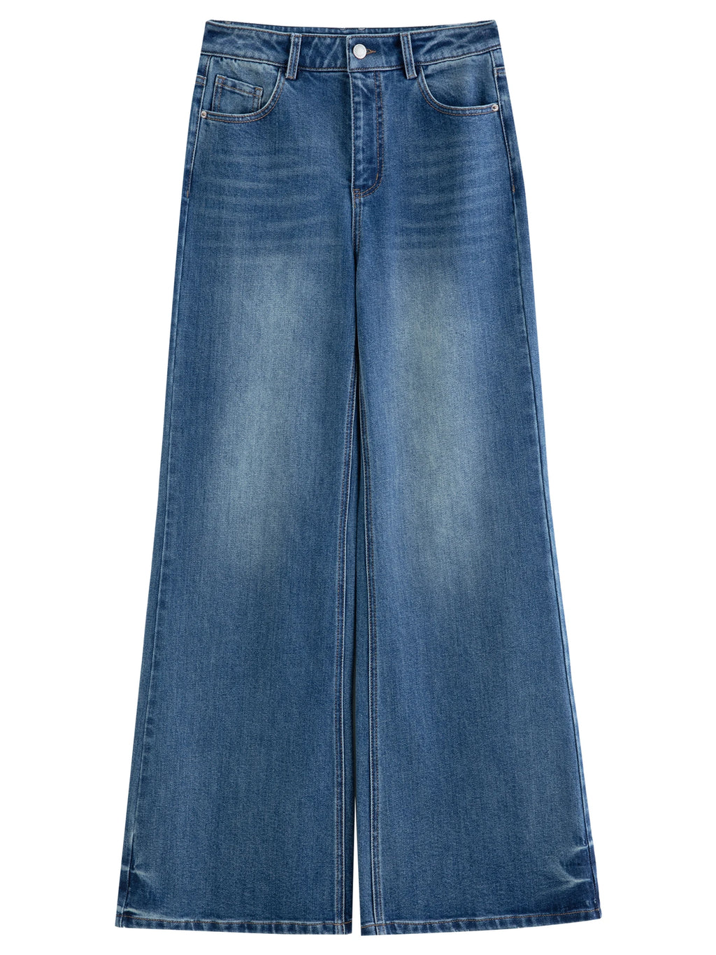 DUSHU 2026 Autunno Jeans Svasati Elasticizzati Slim-Fit da Donna, Pantaloni Bootcut a Vita Alta che Allungano la Gamba in Lunghezza Estesa