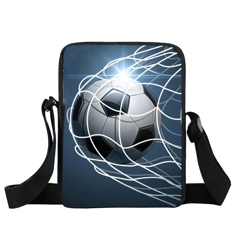 Cool Footbally / Soccerly Print Messenger Bag ragazze ragazzi borse borsa a tracolla per bambini da viaggio borse a tracolla per bambini